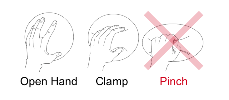 dodgeball no pinching illustration